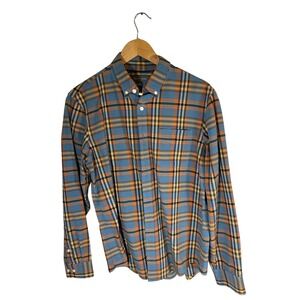 LL Bean Signature Men‎ Slim Fit Plaid Button Down Shirt Medium